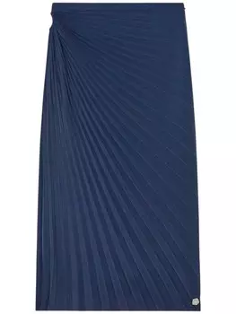 Kenzo юбка-миди с плиссировкой в виде солнечных лучей, синий