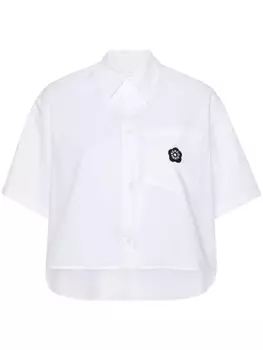 Kenzo укороченная рубашка Boke 2.0, белый