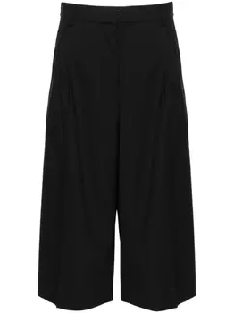 Kenzo укороченные брюки Solid с завышенной талией, черный