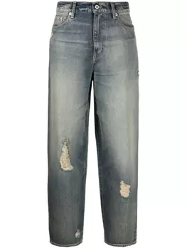 Kenzo зауженные джинсы средней посадки, синий