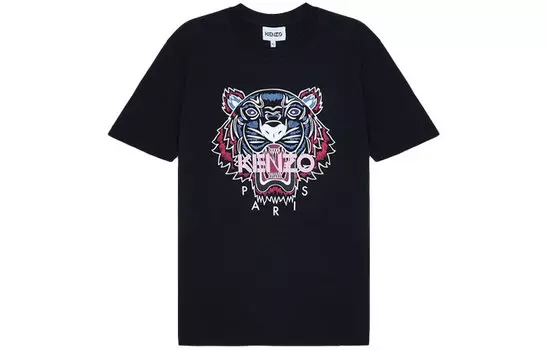 Футболка женская Kenzo Tiger Head Print, черный