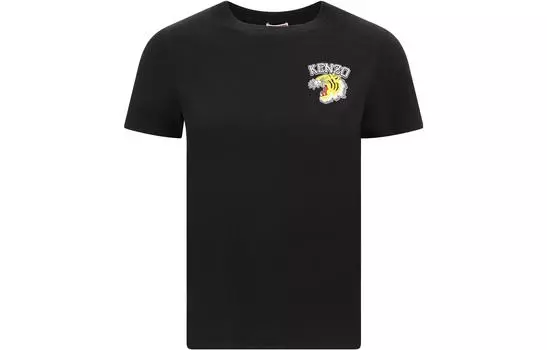 Футболка женская Kenzo Tiger с логотипом, черный