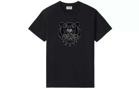 Футболка Kenzo Classic Tiger Head женская, черный