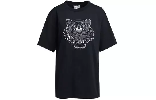 Футболка женская Kenzo, темно-синий / белый