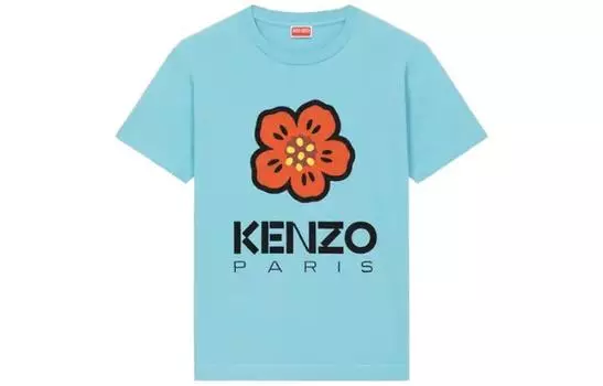 Футболка женская Kenzo Paris с логотипом, синий