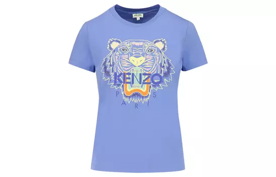 Футболка женская Kenzo Classic Tiger Head, синий