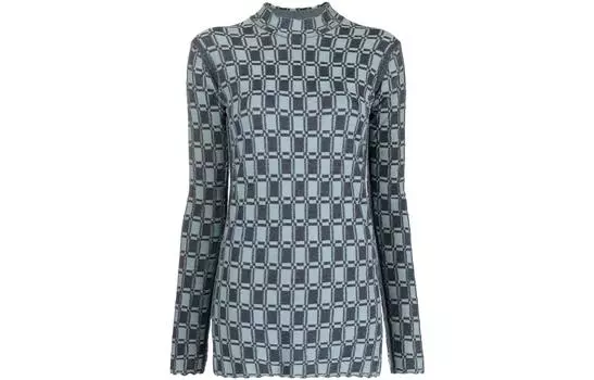 Лонгслив женский Kenzo Geometric-print, синий