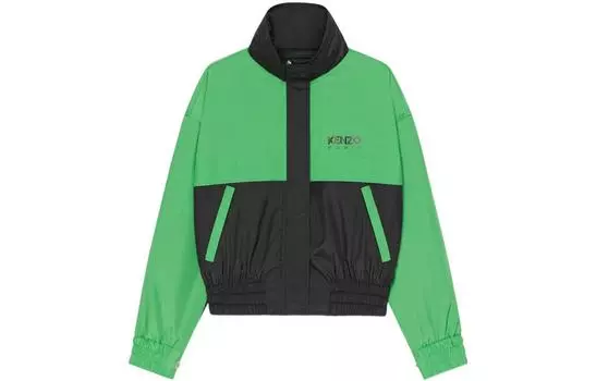 Куртка женская Kenzo Logo, зеленый / черный