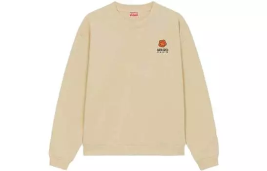 Толстовка женская Kenzo с мини логотипом, бежевый