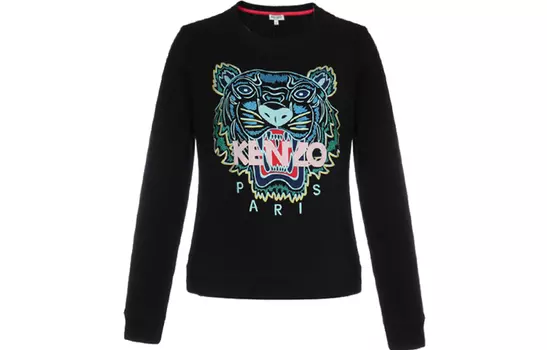 Толстовка женская Kenzo с принтом, черный