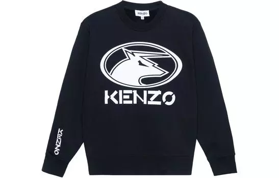 Толстовка женская Kenzo с принтом, черный / белый