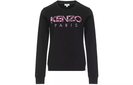 Толстовка женская Kenzo Paris, черный / розовый