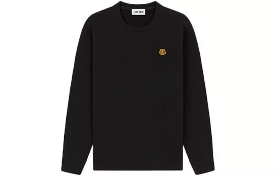 Толстовка женская Kenzo с вышивкой логотипа, черный