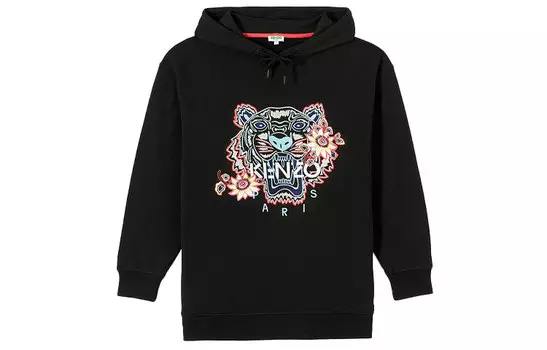 Толстовка женская Kenzo с капюшоном, черный / красный
