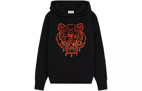 Толстовка женская Kenzo с логотипом, черный / красный