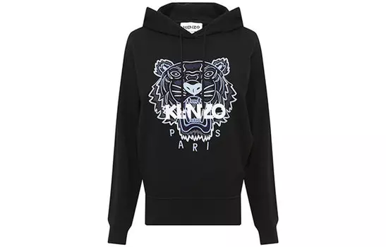 Толстовка женская Kenzo Paris, черный / белый / синий