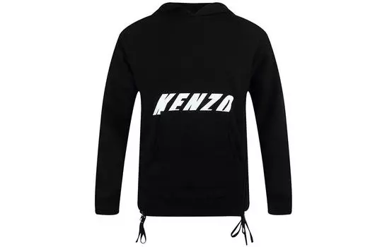 Толстовка женская Kenzo на регулировочных завязках, черный