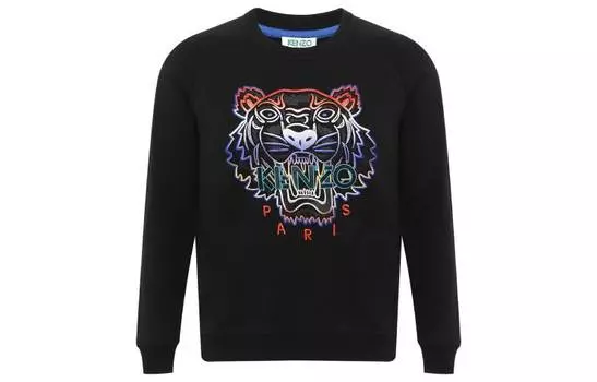 Толстовка женская Kenzo Classic Tiger Head, черный / красный