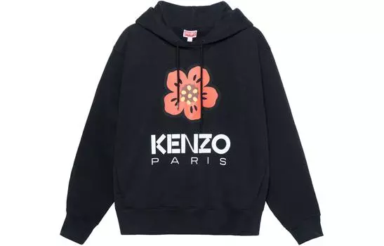 Худи женская Kenzo Logo-print, черный
