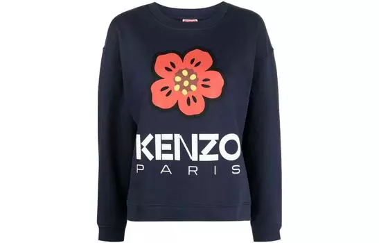 Толстовка женская Kenzo Logo-print, синий