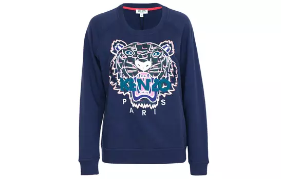 Толстовка женская Kenzo, синий / белый