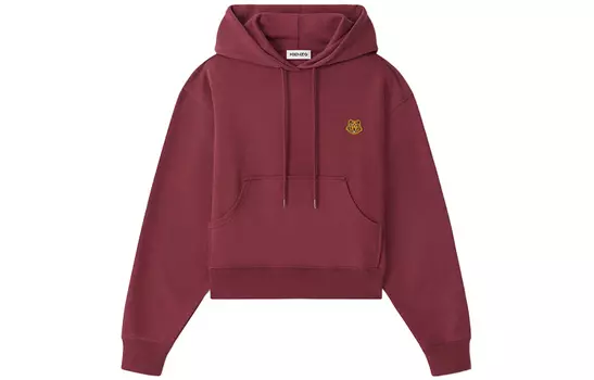 Толстовка женская Kenzo с капюшоном, бордовый