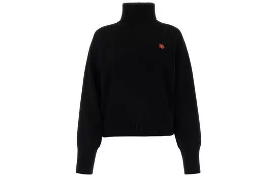 Свитер женский Kenzo Boke Flower-patch, черный