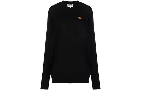 Свитер женский Kenzo удлиненный, черный