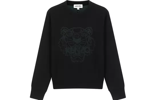 Свитер женский Kenzo с принтом, черный