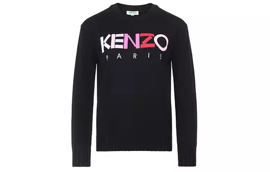 Свитер женский Kenzo Letter Logo, черный