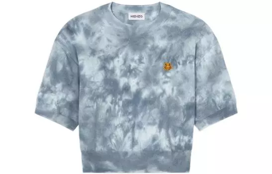 Свитер женский Kenzo короткий, синий