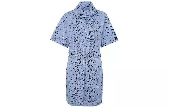 KENZO Женское платье с короткими рукавами и шортами, цвет Blue