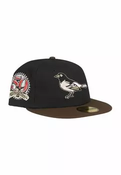 Кепка 59Fifty Fitted Cooperstown Baltimore Orioles New Era, черная
