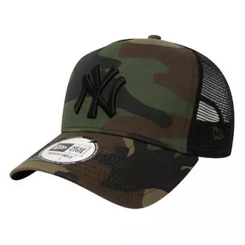 Кепка 9FORTY New York Yankees с камуфляжным принтом NEW ERA, зеленый/черный/зеленый
