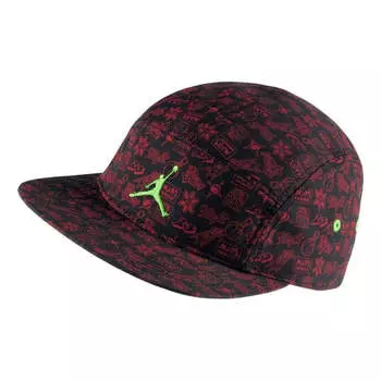 Кепка Air Jordan Mars 5-PANEL Caps 'Black Gym Red Green Pulse', черный