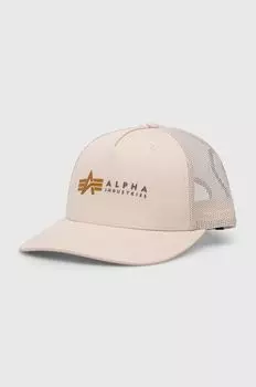 Кепка Alpha Industries, бежевый