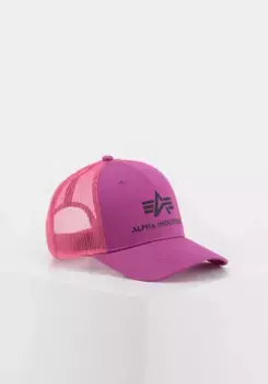 Кепка Alpha Industries Trucker "Аксессуары Alpha Industries - Головной убор Базовая кепка дальнобойщика", цвет Dark Magenta