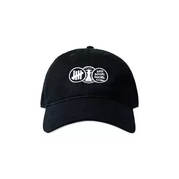 Кепка Anti Social Social Club x Undefeated Position Dad, черная