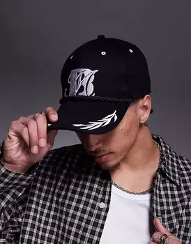 Кепка ASOS DESIGN с графикой черного цвета