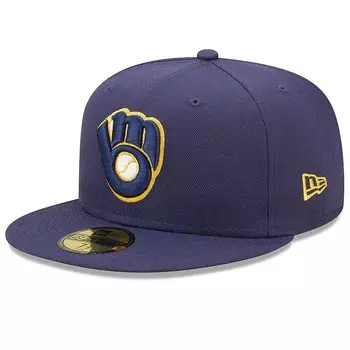 Кепка аутентичная On-Field 59Fifty MLB Milwaukee Brewers 59Fifty New Era, темно-синий