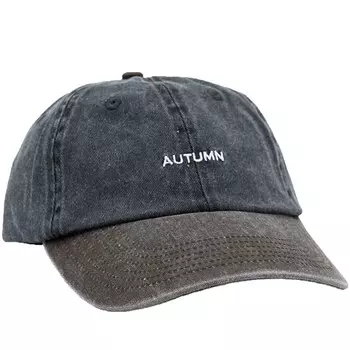 Кепка Autumn Pre Washed Canvas Two Tone Strapback, черный
