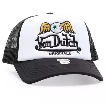 Кепка Baker Foam Trucker Von Dutch, цвет Wei/Schwarz