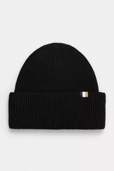 Кепка BOSS из смесовой шерсти, черный