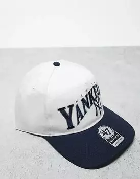 Кепка Boston NY Yankees контрастного цвета с застежкой-молнией 47 Brand