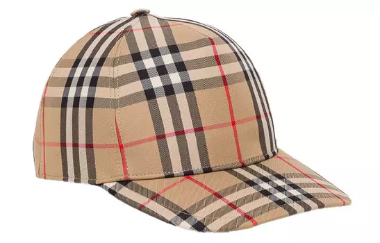 Кепка Burberry в клетку, бежевый