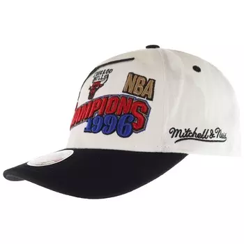 Кепка чемпионов 96 chicago bulls wave Mitchell & Ness, белый