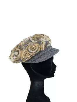 Кепка collezione alessandro, коричневый