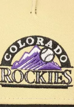 Кепка Colorado Rockies Mlb 10Th Anniversary Sidepatch Cooperstown Vegas 9Forty A-Frame Snapback New Era, бежевый