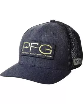 Кепка Columbia PFG Mesh Hooks Ball, цвет Carbon Heather/Gold