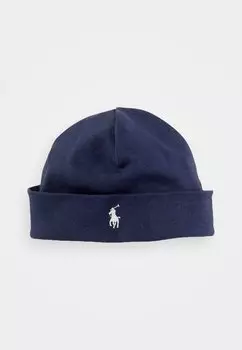 Кепка COTTON INTERLOCK BEANIE Ralph Lauren, темно-синий